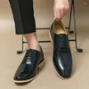 Scarpe eleganti da uomo Derby marrone di alta qualità da ufficio maschile formale per matrimoni oxford Business B290