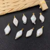 Pendant Necklaces Natural Freshwater Pearl Pendants Rhombic Trendy Charms For Jewelry Making DIY Accessory Women Necklace Earring Supplies