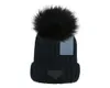 P2022 Cheap Whole beanie New Winter caps Knitted Hats Women bonnet Thicken Beanies Raccoon Fur Pompoms Warm Caps pompon hats1263154