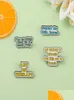 Pins Brooches European Color Letter Series Alloy Clothes Brooches Unisex Enamel Paint Words Badges Buckle For Backpack B Chakrabea7679800
