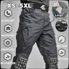 Mäns byxor Mens Högkvalitativa 9-POCKETS Taktiska byxor Vattentäta lastbyxor Slimmande Ripstop Combat Training Military Pants; L231212