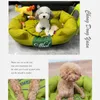 kennels pens Taffeta soft two sided pet cat and dog mattress House sofa Kennel Soft warm bed blanket accessories small kennel 231212