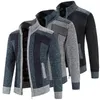 Men's Jackets Stylish Men Jacket Long Sleeves Elastic Thermal Coat Plush Soft Winter For Daily Wear