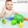 Jouets de bain Mignon tortue forme bain jouet liquidation infantile natation tortue salle de bain jouet de bain Montessori préscolaire arroseur jouet pour enfants Q231212