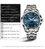 ساعة Wristaues Taxau Automatic Mechanical Watch للرجال المستوردين من اليابان حركة الياقوت الكريستال الفاخرة في Wristwatch Montre Homme
