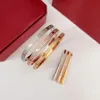 Eternal Loves Classic Para Love Mankiet Bracelets 18K Rose Gold Wide i wąskie kobiety Mężczyźni Tytan Stalowe śruba Bracele280u