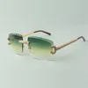 Micro-paved diamond claw sunglasses 3524020 with big C and 58 mm cut lenses2626