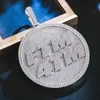 Gioielli personalizzati personalizzati Ottone Argento sterling 925 Collana hip-hop in oro 14k 18k Vvs Moissanite Diamante ghiacciato Nome pendente