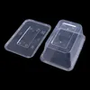 Conteneurs à emporter jetables 20pcs en plastique alimentaire transparent boîte d'emballage de transport salade de fruits boîtes à bento cuisine réfrigérateur stockage 231211