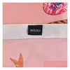 Scarves New Twill Silk Scarf Women Poncho Pink Hijab Angelo Printed Square Large Shawls Fashion Wraps Female Bandana 130Cmx130Cm Drop Dhazf