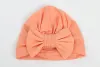 Baby Girls boys Bow Knotted hat Infant toddler bow-knot Indian Hats cotton Candy colors kids Caps BJ