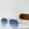 Nuevo diseño de moda gafas de sol piloto 0747 marco de metal estilo simple y popular ligero y cómodo de usar gafas de protección UV400 al aire libre