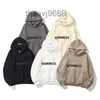 Fleece Cotton Ess Hoodie Hoodies Hoodies Graphic Mens Womenshiphoody Essent Hoody Men Womens Womens Womens Black Gray White Forsialies Xatclothing P15V