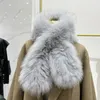 Lenços Real Fur Scarffor Mulheres Super Longo Colarinho Tecido WinterThickened Natural Ao Ar Livre Manter Quente Lenço Fofo