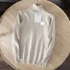 Erkek kazaklar moda sıradan erkek kazak göğüs rozeti sonbahar kış erkekler balıkçı yaka kazakları lüks marka sweatshirt boyutu m-xxl