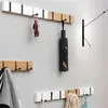 Cabides cremalheiras de bambu dobrável montagem na parede ganchos roupas prateleira do agregado familiar toalha casaco gancho porta banheiro rack 231212