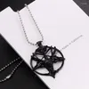 Hänge halsband gotiska vintage pan gud skalle halsband för kvinnor män pentagram gethuvud mäns kedjor unisex smycken gåva