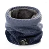 Bandanas Winter Scarf Soft Functional Fleece Neck för män och kvinnor Stylish unisex mångsidig mysig varm stickad