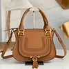 10A grote marcie draagtas designer dames crossbody handtas lederen ontwerpers tote dubbele draagtas gemaakt van generfd kalfsleer draagtas zwart bruin rode tas voor dames