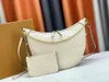 حقائب المصممين حلقة Hobo Women Contains Bag حقيبة أزياء لسلسلة معدنية من الجلد خمر Classic Crossbody Clutch M46311