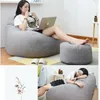 Chair Covers Large Small Lazy BeanBag Sofas Cover Chairs without Filler Linen Cloth Lounger Seat Bean Bag Pouf Puff Couch Tatami Living Room 231211