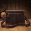 Pastas simples natureza vintage cavalo louco bolsa de ombro couro genuíno negócio grande capacidade maleta crossbody mensageiros