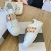 Designer Sneakers Casual Schoenen Liefhebbers Schoenen Trainers Luxe Canvas Sneaker Mode Platform Effen Verhoog Schoen Klinknagel Pailletten Ontwerp Damesschoenen