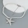 Pendentif Colliers Summer Starfish Collier Alliage Ocean Wind Party Accessoires Femmes Fille Bijoux Cadeaux En Gros