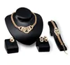 Sets Drop Delivery 2021 Oorbellen Ketting Armband Ring Luxe Prachtige Vrouwen Strass 18K Verguld Legering Ovaal Bruiloft Juweel6354297