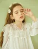 Pyjama's Kinderen Meisjes Lolita Mesh Prinses Sleepshirts Koninklijke Stijl Kanten Nachthemden Victoriaanse Peuter Kindernachthemd Thuis Nachtkleding 231211