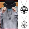 Hänge halsband gotiska vintage pan gud skalle halsband för kvinnor män pentagram gethuvud mäns kedjor unisex smycken gåva