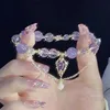 Bracelets à breloques Genshin Impact Bracelets Cosplay Beelzebul violet perles Bracelets pour femmes couleur or chaîne pendentif Anime tendance métal AccesoriosL231214