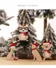 Dekorativa figurer dekoration hänge hängande prydnad rolig hund parti navidad noel 2023 år dekor jul kreativ gåva träd