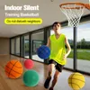 Bollar dia 24cm hög densitet skum tyst träning basket inomhus mute sport boll mjuk bouncy bollar barn sportträning med ram 231212