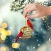 Red Bird Pendant Christmas Akrylic Decoration Pendant Forever Ornament Car Chandelier Hanging Decoration FY5873 1212