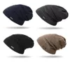 New True Letter Winter Hat Long Size Knitted Cap High Quality Casual Beanies For Men Women Solid Bonnet Cap3939478