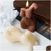 Velas Corpo Forma Velas 9.5x6.5cm Arte Perfumada Fragrância Vela Cera de Soja Decoração de Casa Festa Flameless para Quarto Aniversário Casamento DHPKG