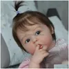 Dockor bzdoll två versioner 50 cm60 cm baby återfödd 3dpaint hud med ven realistisk sild docka leksak handgjorda prinsessor småbarn bebe drop de dhvdx