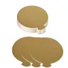 Ferramentas de cozimento 100 peças 8/9cm placas de bolo ronde goud papel cupcake sobremesa exibe bandeja placa de cartão junta almofada dura