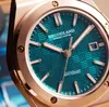 Armbanduhren Hruodland Uhr für Männer Rose Golden F024 Retro Classic Saphirglas PT5000 Uhrwerk Automatische mechanische Edelstahl