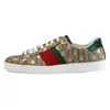 أحذية مصممة إيطاليا Ace Sneakers Bee Snake Leather Mestred Black Men Tiger chaussures