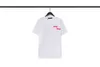 T-shirts classiques de haute qualité marque col rond manches courtes hauts T-shirts noir blanc rose T-shirts décontracté fer à cheval sanscrit croix imprimé T-shirt taille M-2XL