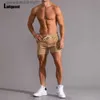 Shorts maschile Ladiguard 2023 Elegante semplicità Uomini Short per leisure Shorts Mens Casual Drstring Short Bot Sexy Lace-Up Beach Hotpants L231212