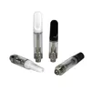 3 stks TH205 Glazen Tank Olie Verstuiver 510 Draad Cartridge Keramische Spoel Schroef Op Tip Roken Karren Verstuiver 1.0 ml 0.5 ml Lege Tank voor Dikke Olie fit Verwarm Batterij