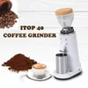 Mills itop itop 40 Burr Electric Coffee Grind Blow Hopper 원통 알루미늄 합금 동체 40mm 원뿔형 40 231212