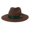 Projektant mody Panama Hat for Men and Women Solid Color Słomowe czapki jazzowe czapki górne czapki Wysokiej jakości rybacki Hat277r