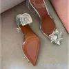 Amina Muaddi Begum Crystal-Embellished Pumps Shoes Spool Stileetto Heels Sandals Women's Luxury Designers Dress Shoe Evening Slingback Strap
