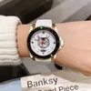 Classic Couple Black Ceramic Bezel Quartz Watch Geometric Diving Pattern CAT Wristwatch Geometric Star Charms Watches Women Men Wh282a