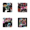 Outros itens de beleza de saúde 30 pcs cores misturadas pigmento glitter mineral spangle sombra maquiagem cosméticos conjunto compõem shimmer brilhando dhtnk