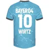 23/24 Футбольные майки Bayer 04 Leverkusen 3rd DEMIRBAY WIRTZ BAKKER Футболка 2023 2024 BAILEY SCHICK PAULO CH Aranguiz DIABY домашняя форма для третьего мужского комплекта